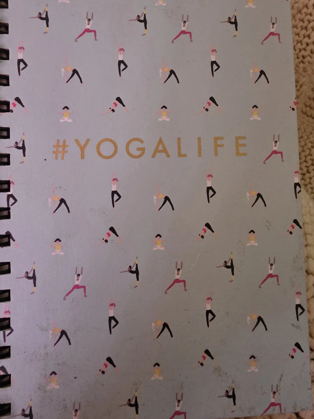 Alife Spiral Notebook - Pastel Blue with Gold Lettering